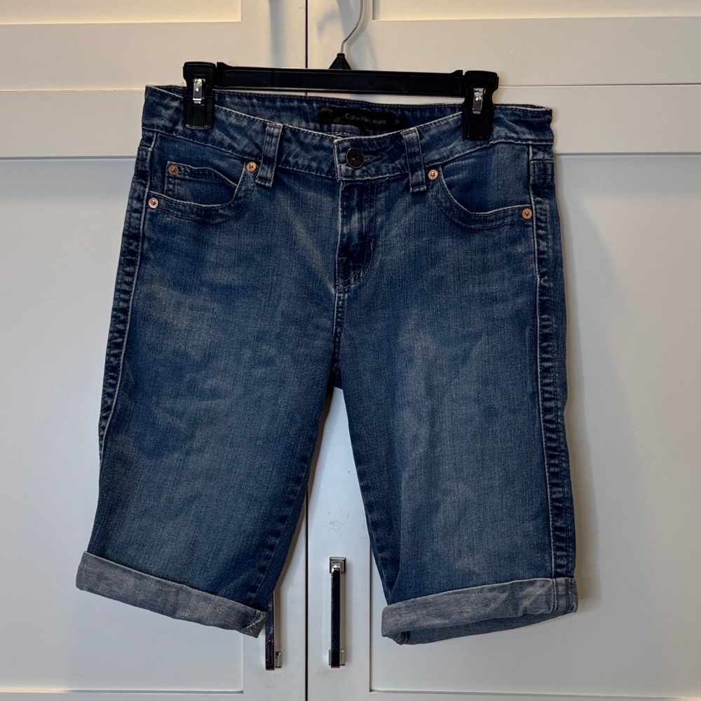 Calvin Klein Jeans Denim Blue Women's Shorts 28/6